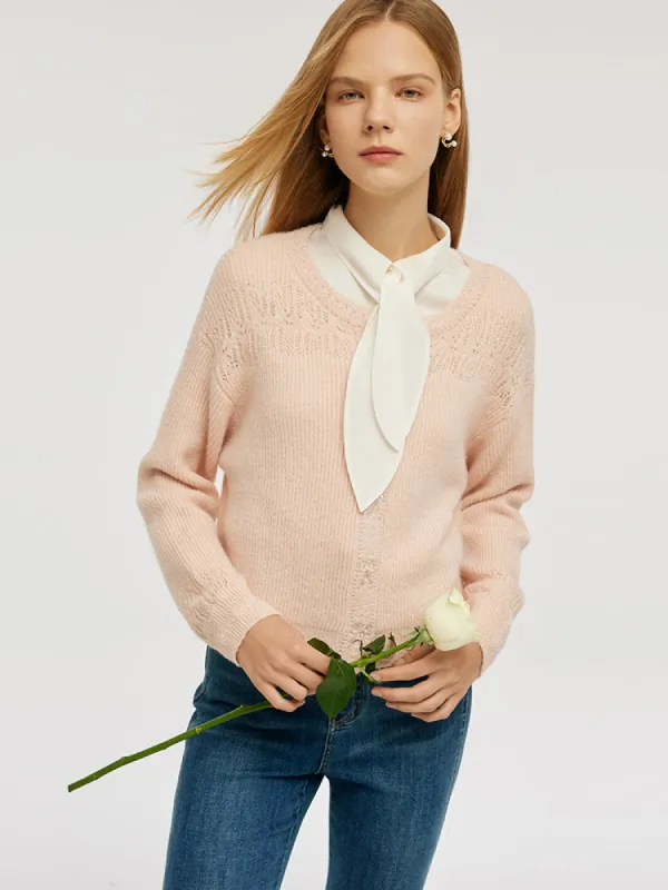 Mohair Blend Women Pullover Sweater sold by Goelia