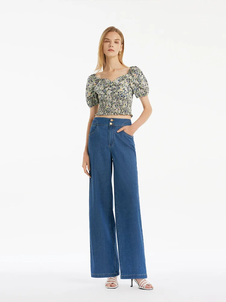 Denim Straight High-Waisted Women Jeans sold by Goelia product image thumbnail 2