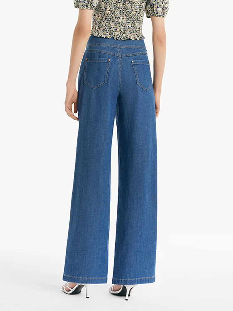 Denim Straight High-Waisted Women Jeans sold by Goelia product image thumbnail 5
