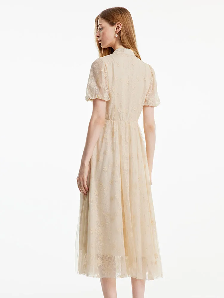 Lace Embroidered Cheongsam Qipao Maxi Dress sold by Goelia product image thumbnail 4