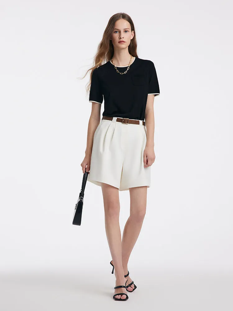 Pure Wool Short-Sleeved Pullover sold by Goelia product image thumbnail 4