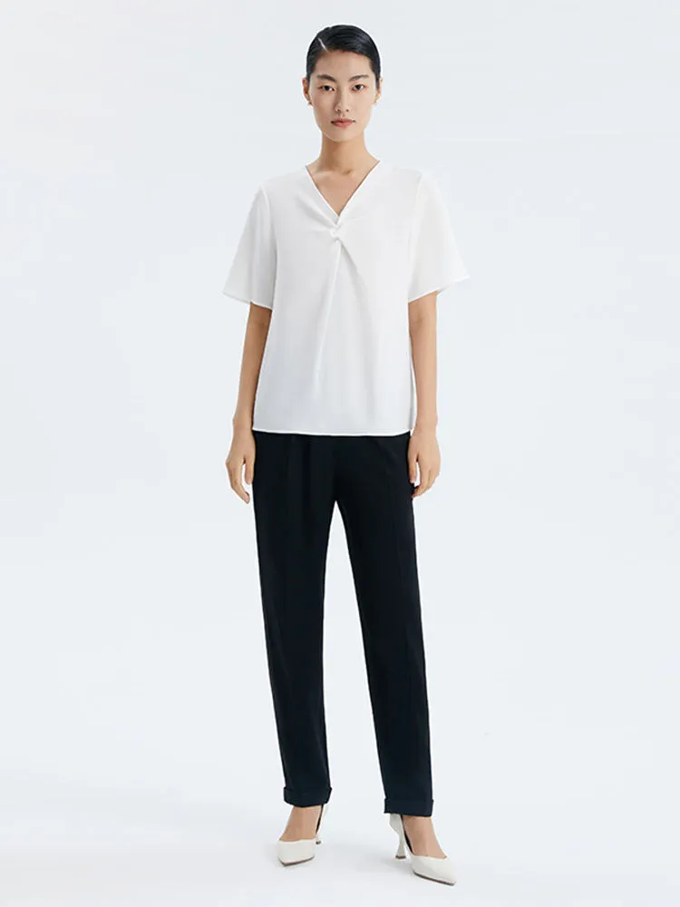 Black Acetate Ankle-Length Pants sold by Goelia product image thumbnail 4