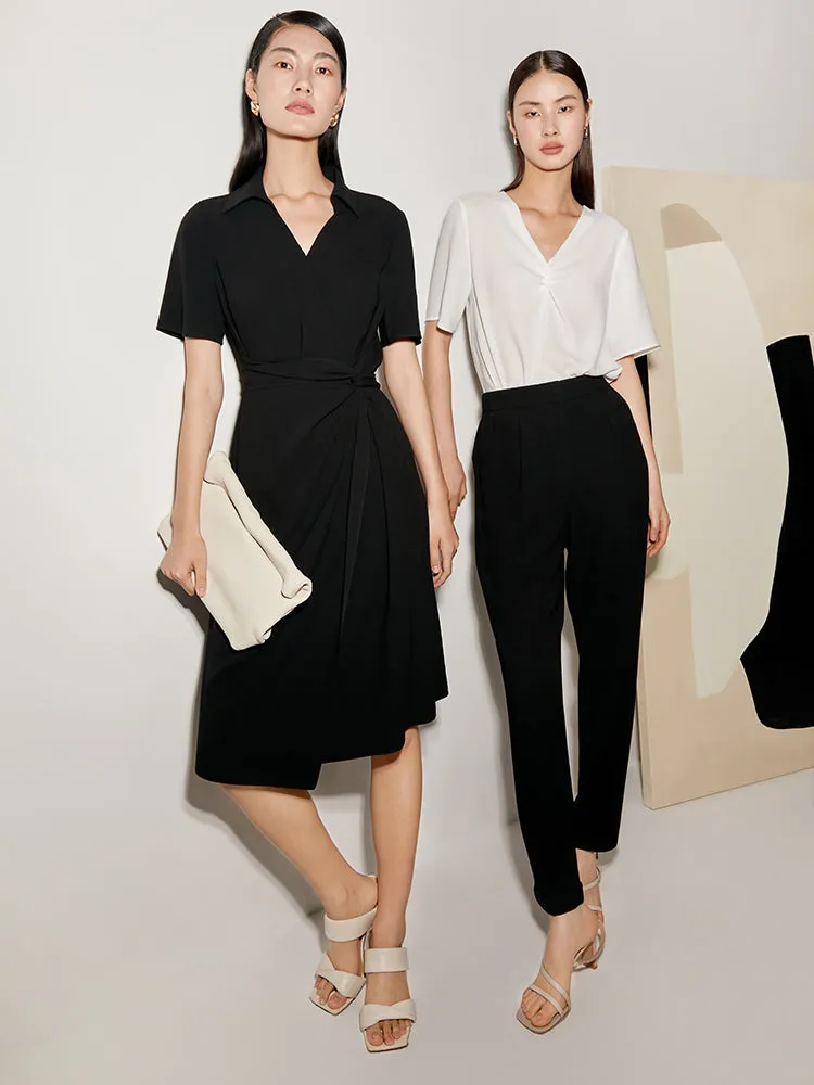 Black Acetate Ankle-Length Pants sold by Goelia product image thumbnail 3