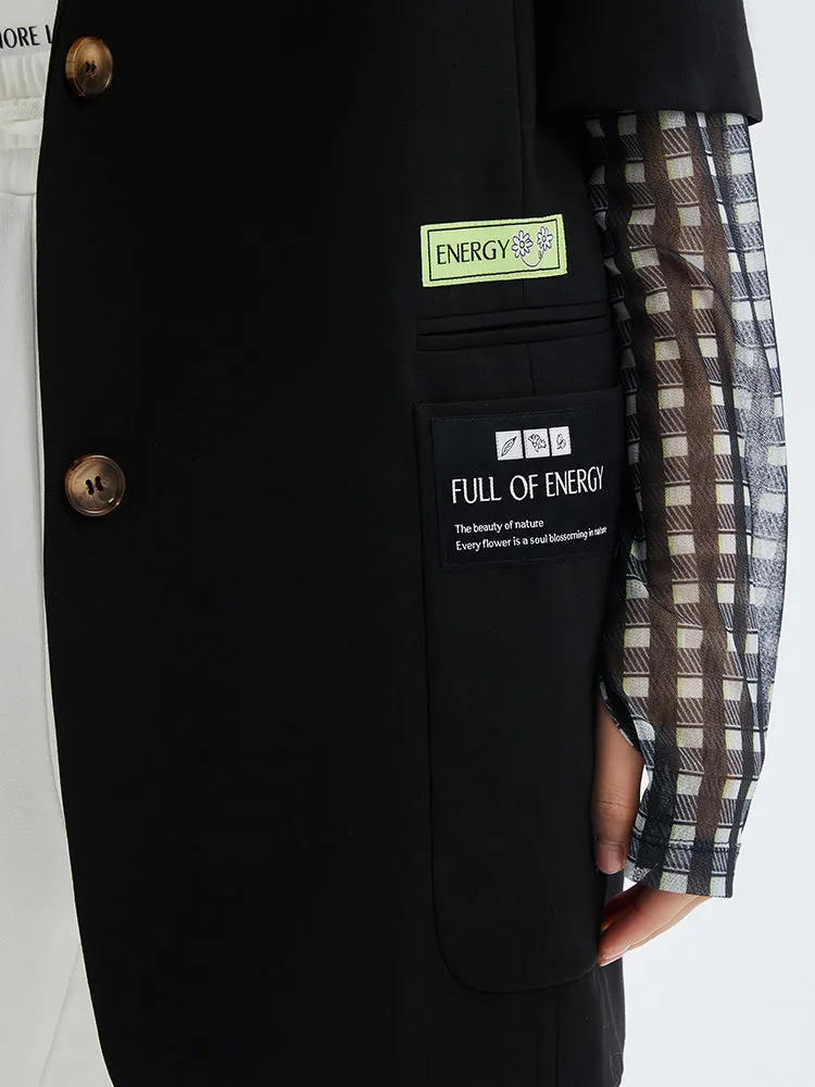 Worsted Wool Short Sleeve Women Blazer sold by Goelia product image thumbnail 4