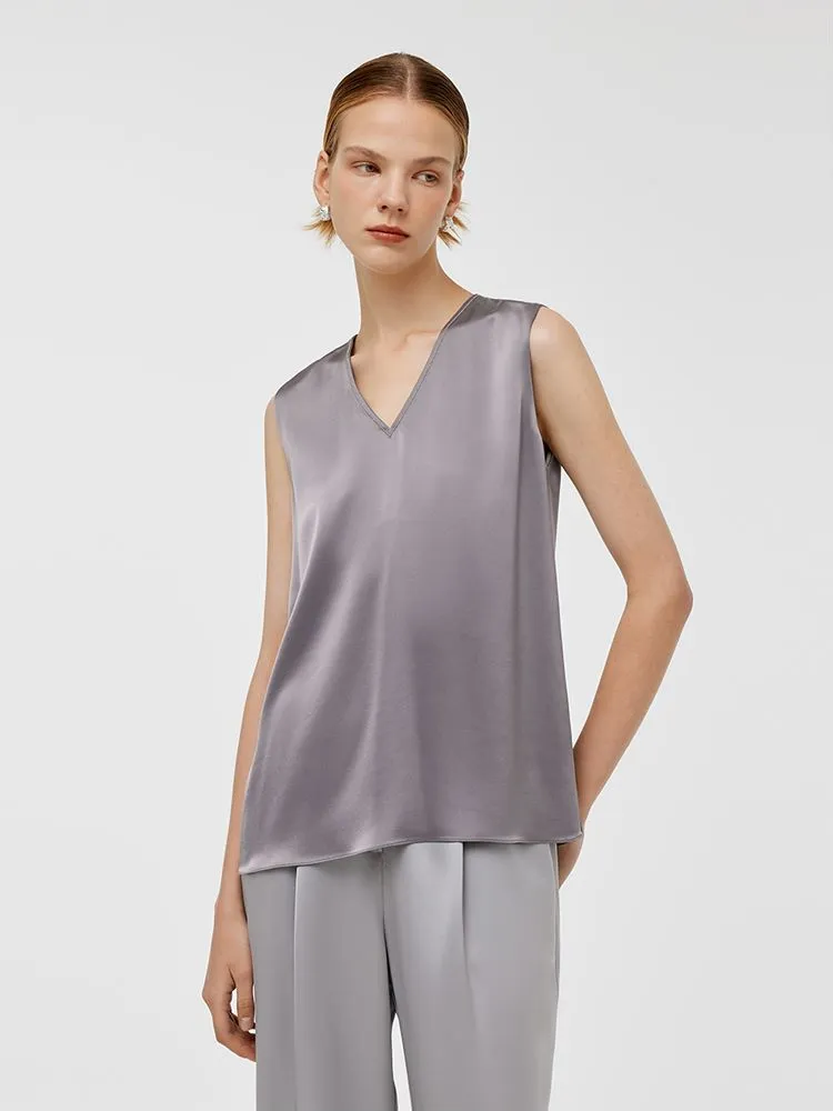 Acetate V-Neck Women Tank Top sold by Goelia product image thumbnail 5