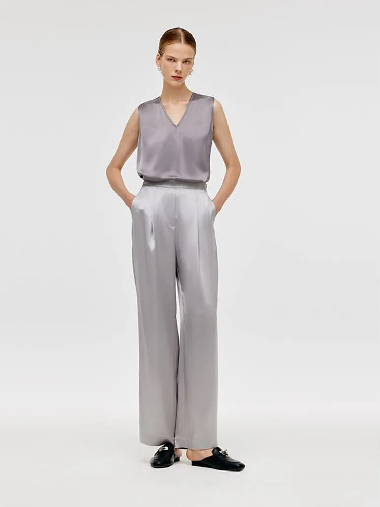 Acetate V-Neck Women Tank Top sold by Goelia product image thumbnail 2