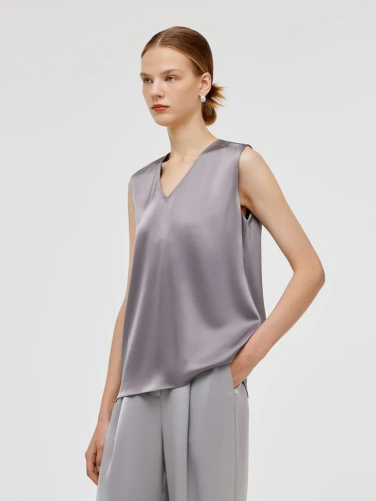 Acetate V-Neck Women Tank Top sold by Goelia product image thumbnail 4