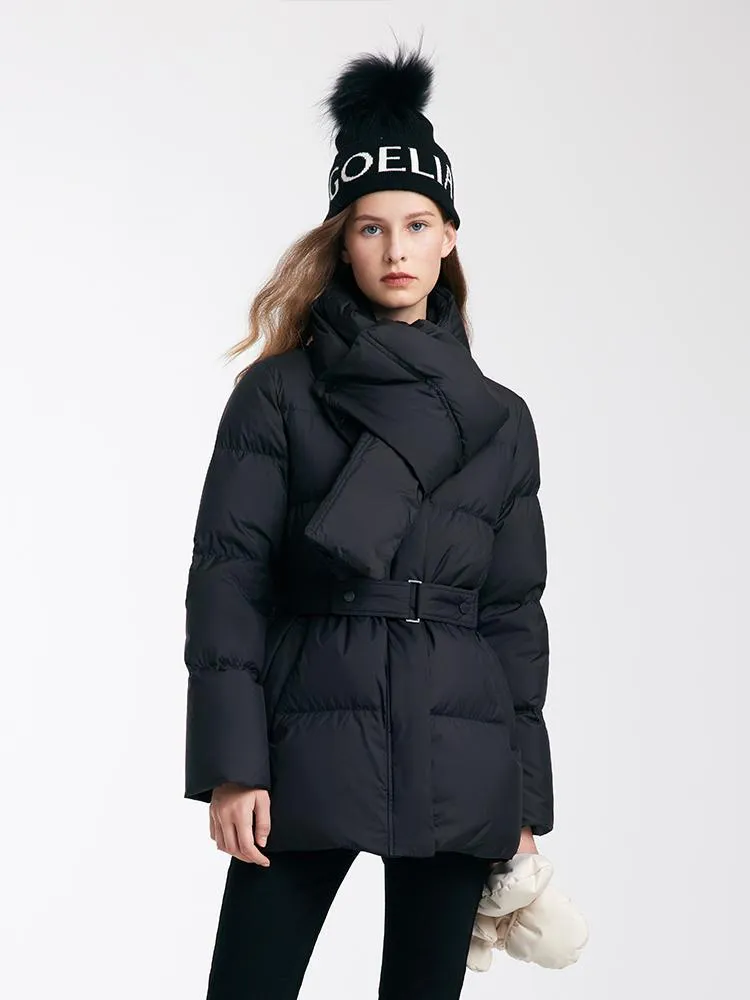 Triple Protection Fabric Goose Down Garment With Scarf sold by Goelia