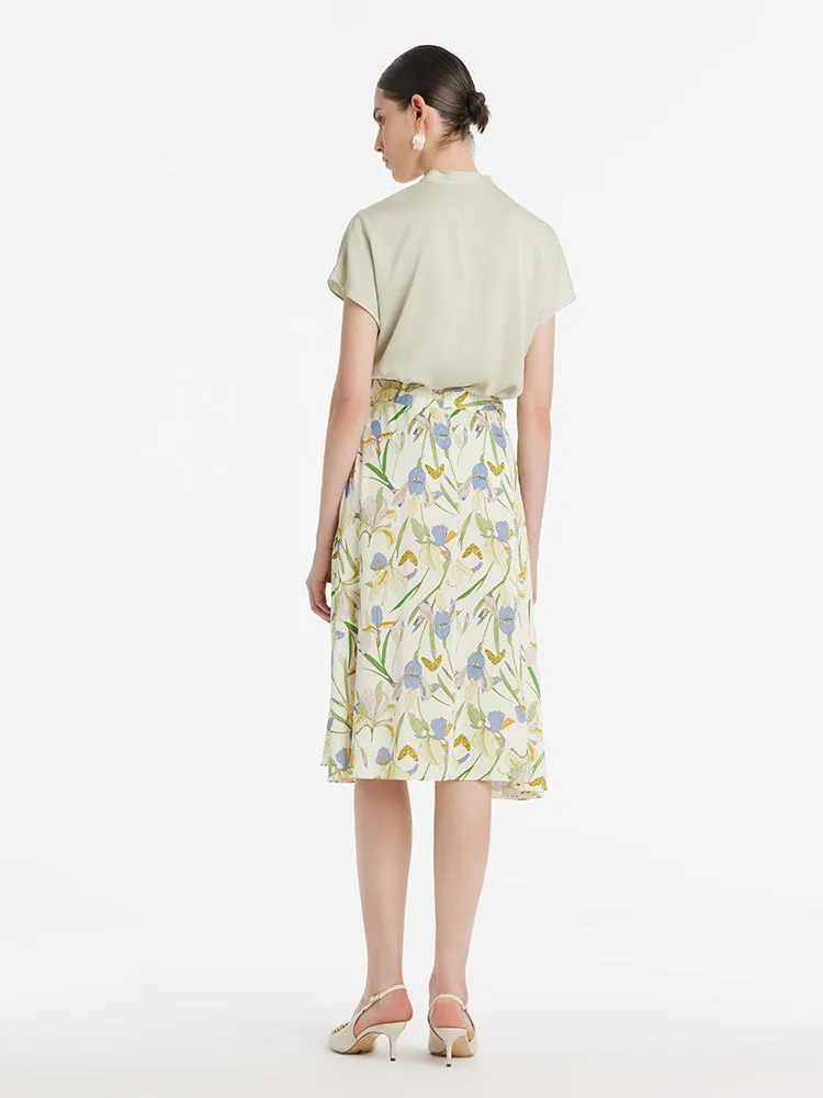 22 Momme Mulberry Silk V-Neck Pleated Women Top sold by Goelia product image thumbnail 4