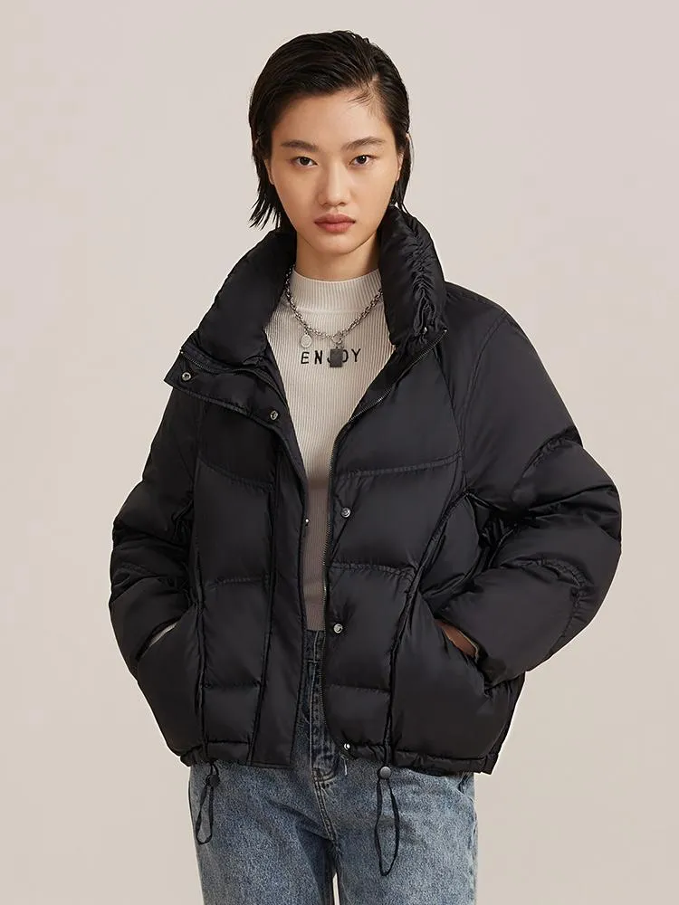 Cocoon Shape Short Women Goose Down Garment sold by Goelia product image thumbnail 3