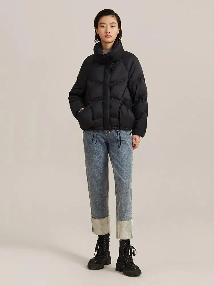 Cocoon Shape Short Women Goose Down Garment sold by Goelia product image thumbnail 2