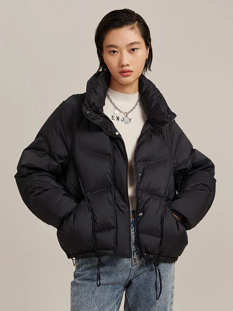 Cocoon Shape Short Women Goose Down Garment sold by Goelia