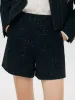 Wool Blend Sequins A-Line Women Shorts sold by Goelia