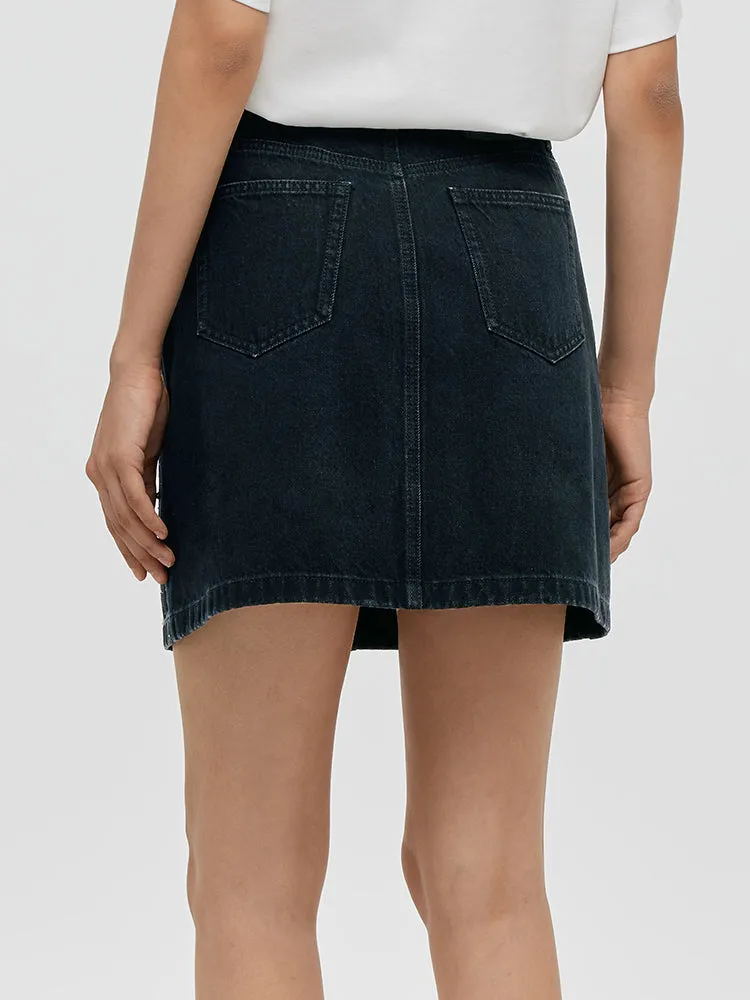 Denim Rhinestone Women Skirt sold by Goelia product image thumbnail 2