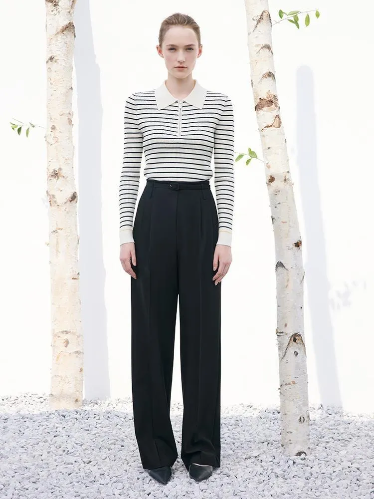 Black Straight Full Length Pants sold by Goelia product image thumbnail 5