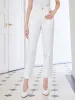White Ankle Length Jeans sold by Goelia