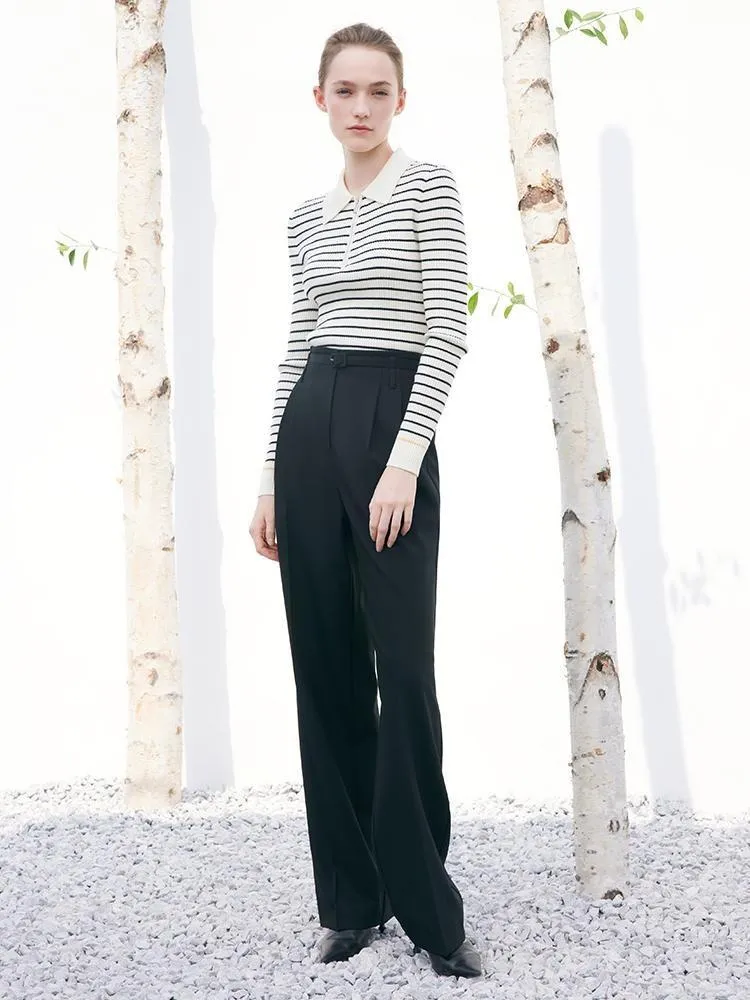 Black Straight Full Length Pants sold by Goelia product image thumbnail 2