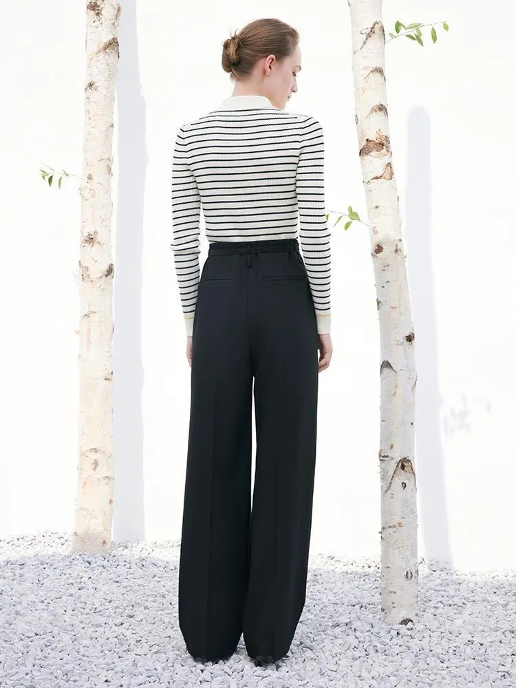 Black Straight Full Length Pants sold by Goelia product image thumbnail 4