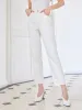 White Ankle Length Jeans sold by Goelia