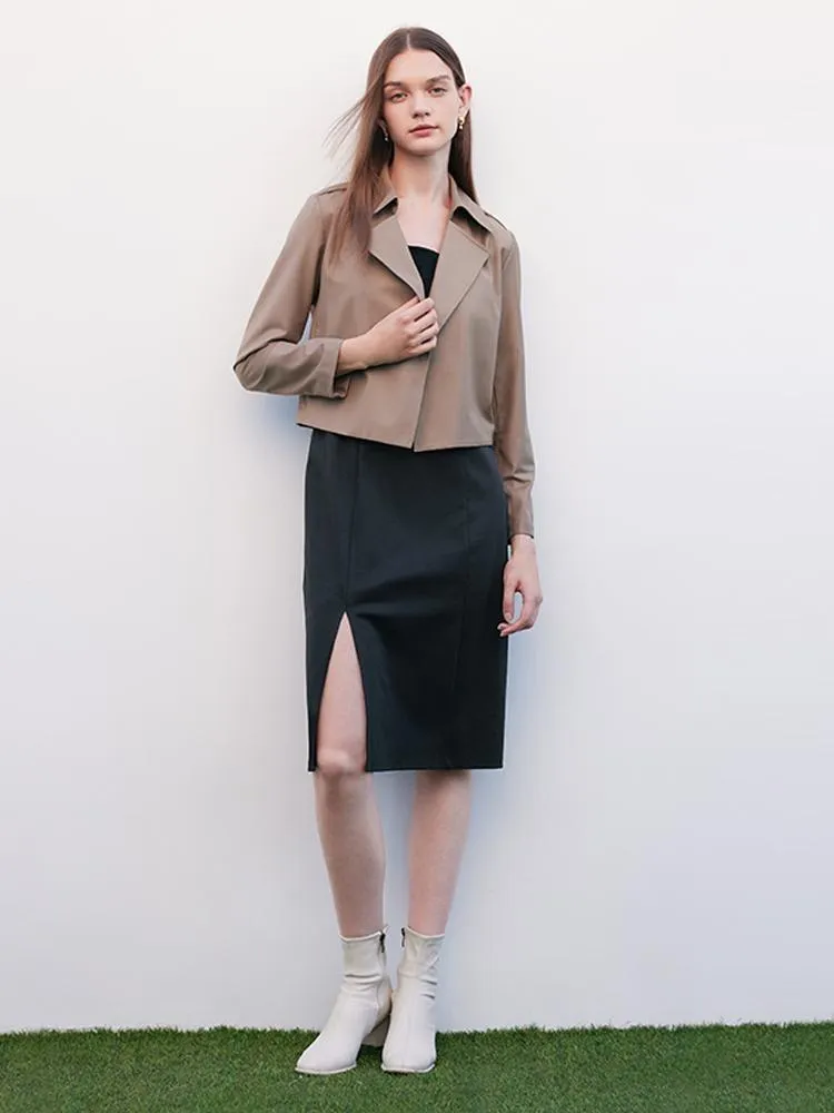 Women Trench Coat And Vest Dress Two-Piece Suit sold by Goelia