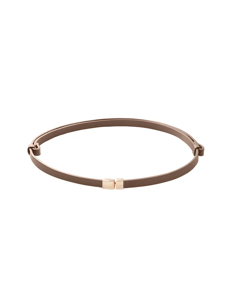 Chic Thin Leather Belt sold by Goelia