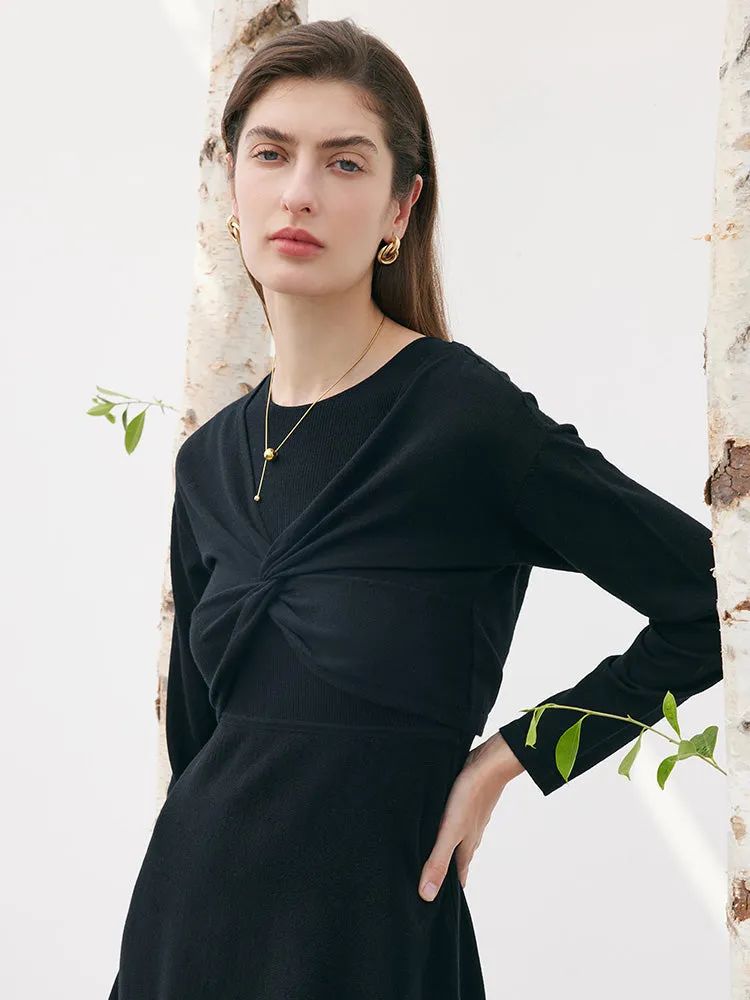 Worsted Woolen Two-piece Dress sold by Goelia product image thumbnail 4