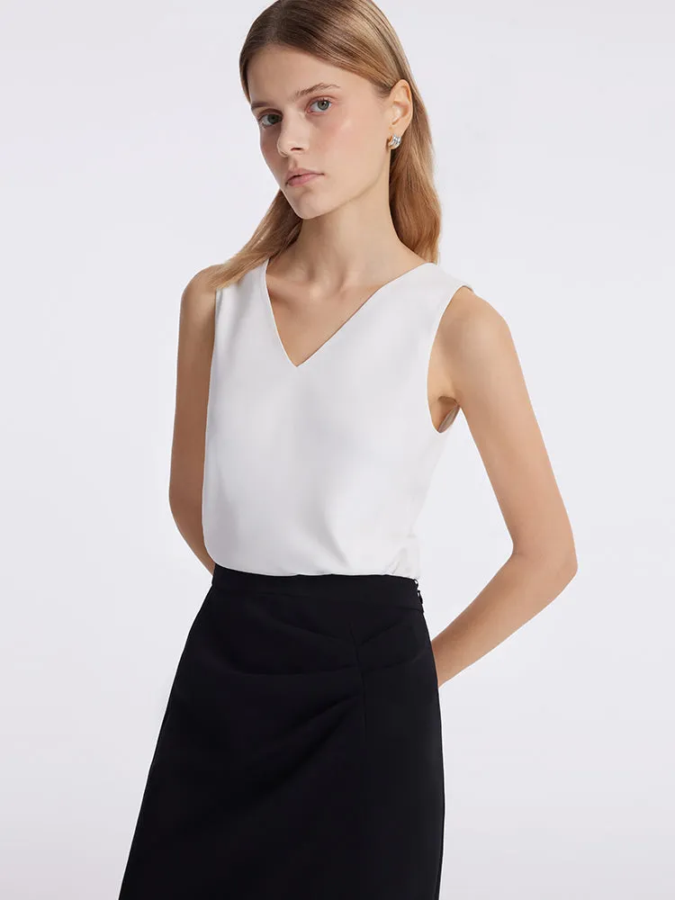 Acetate Reversible Women Tank Top sold by Goelia product image thumbnail 3