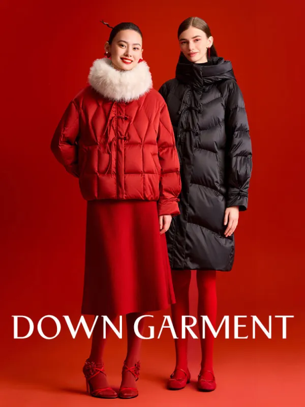 down-garment sold by Goelia