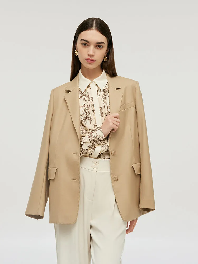 Worsted Woolen Straight Women Blazer sold by Goelia product image thumbnail 5