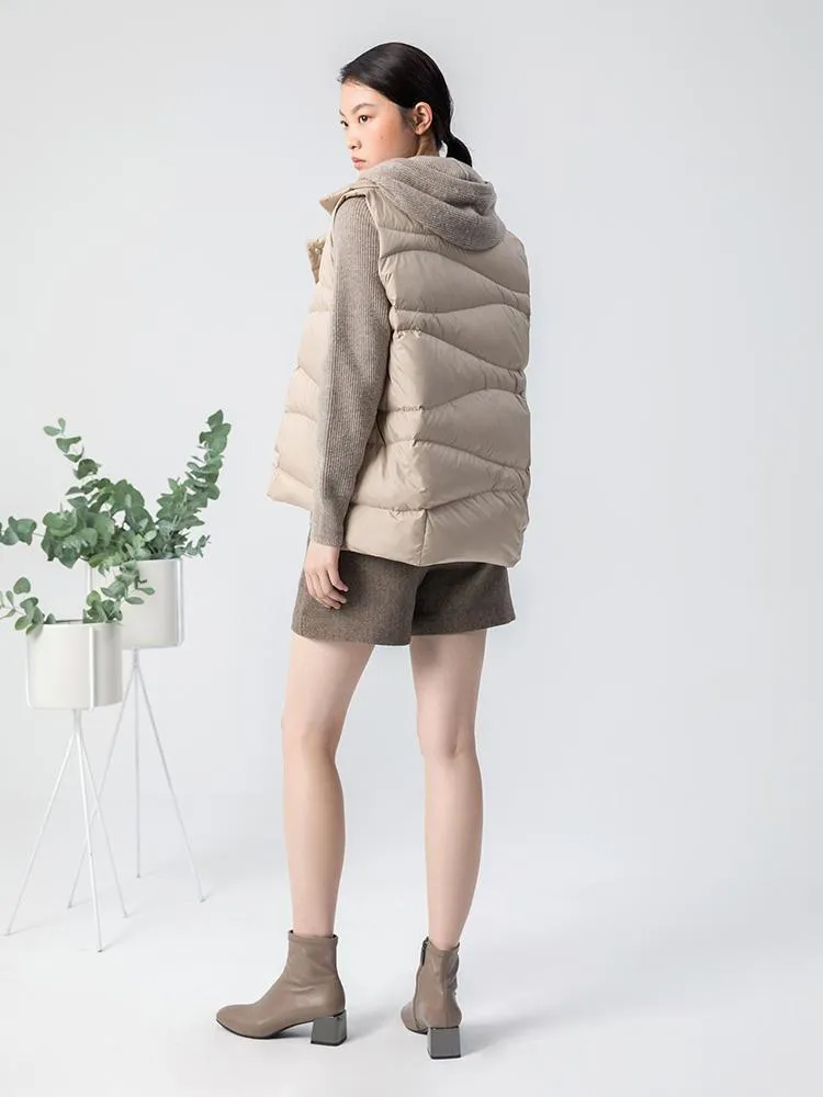 Double-Breasted Goose Down Garment Women Vest sold by Goelia product image thumbnail 2