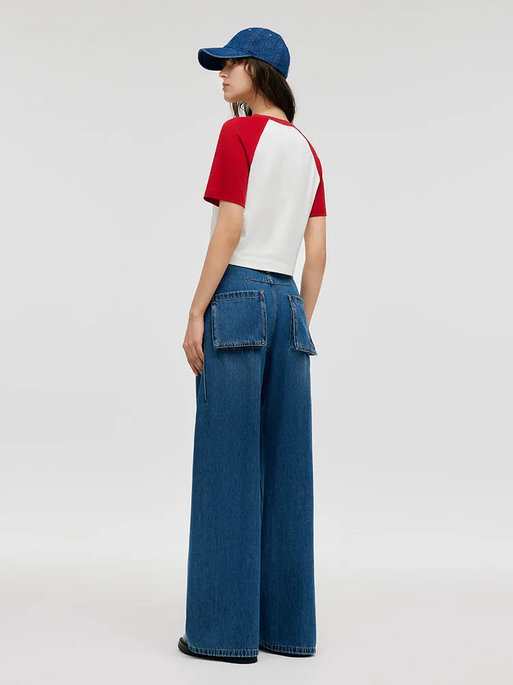 Denim Mid-Rise Women Baggy Jeans sold by Goelia product image thumbnail 3