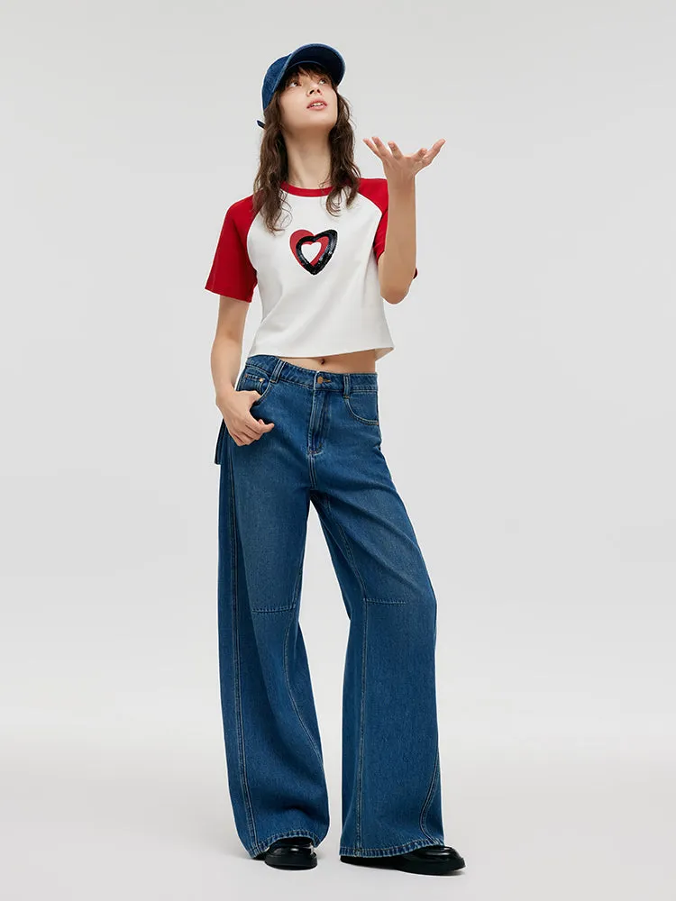 Denim Mid-Rise Women Baggy Jeans sold by Goelia product image thumbnail 5
