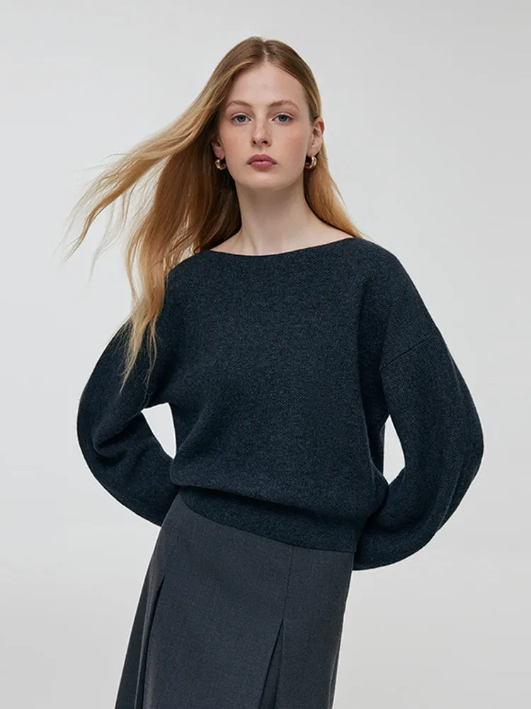 Cashmere Drop Shoulder Women Sweater sold by Goelia