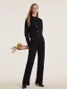 Black Sequins Wool Women Cardigan sold by Goelia