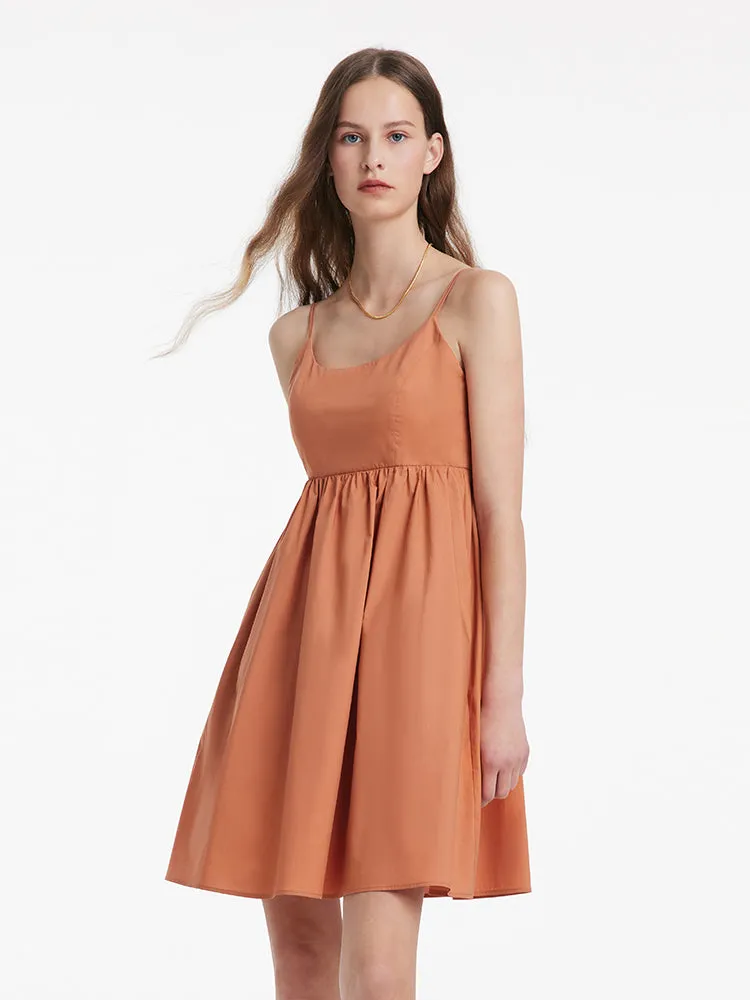 Loose A-Line Spaghetti Strap Dress With Detachabe Bra Pads sold by Goelia product image thumbnail 3