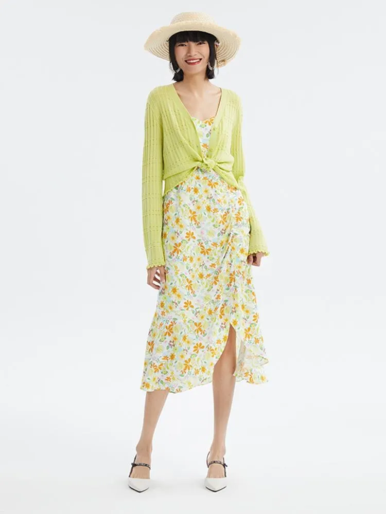 Green Knitted Long Sleeve Cardigan sold by Goelia product image thumbnail 5