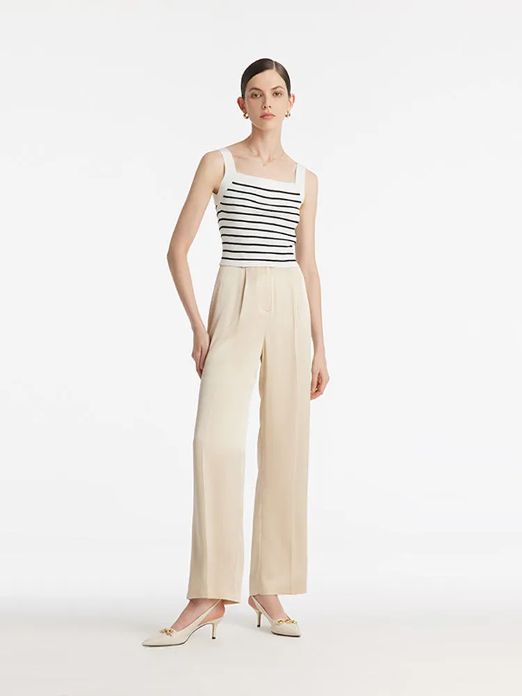 Acetate Striped Square Neck Women Knit Vest sold by Goelia product image thumbnail 3