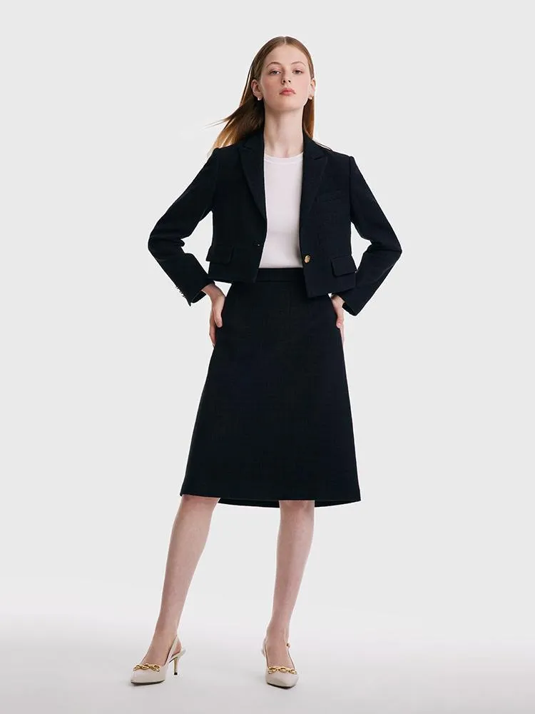 Short Blazer And A-line Women Skirt Two-Piece Suit sold by Goelia product image thumbnail 2