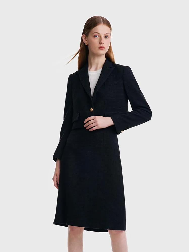 Short Blazer And A-line Women Skirt Two-Piece Suit sold by Goelia