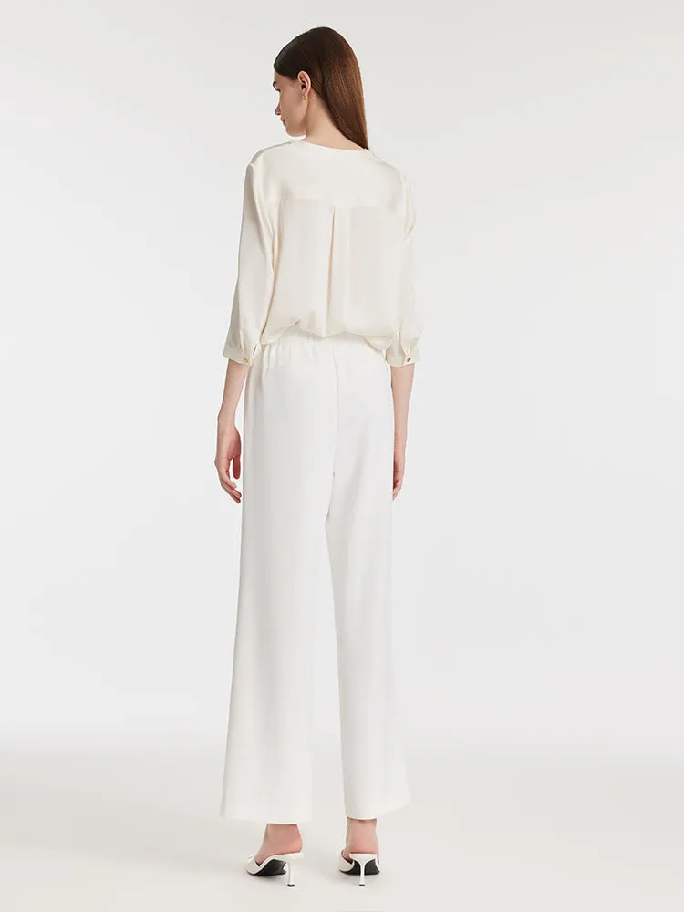 22 Momme Mulberry Silk V-Neck Women Shirt sold by Goelia product image thumbnail 5