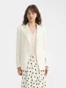 Worsted Wool One Button Women Blazer sold by Goelia