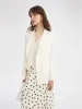 Worsted Wool One Button Women Blazer sold by Goelia