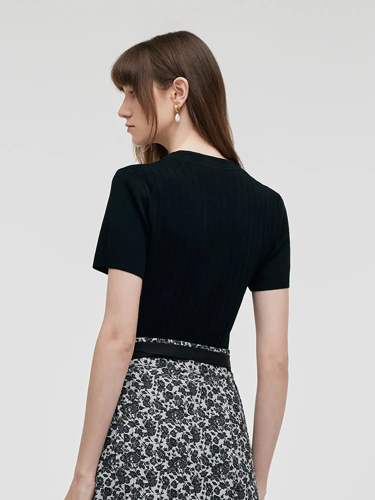 Tencel New Chinese-Style Women Knit Top sold by Goelia product image thumbnail 3