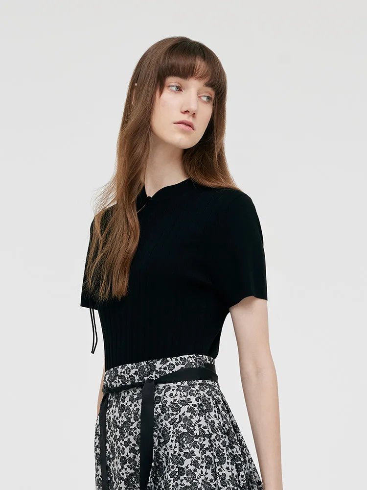 Tencel New Chinese-Style Women Knit Top sold by Goelia product image thumbnail 4