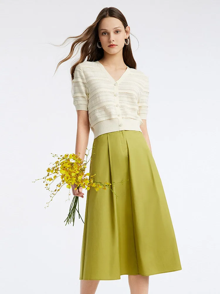 Tencel Woolen Knit Top And Half Women Skirt Two-Piece Set sold by Goelia product image thumbnail 2