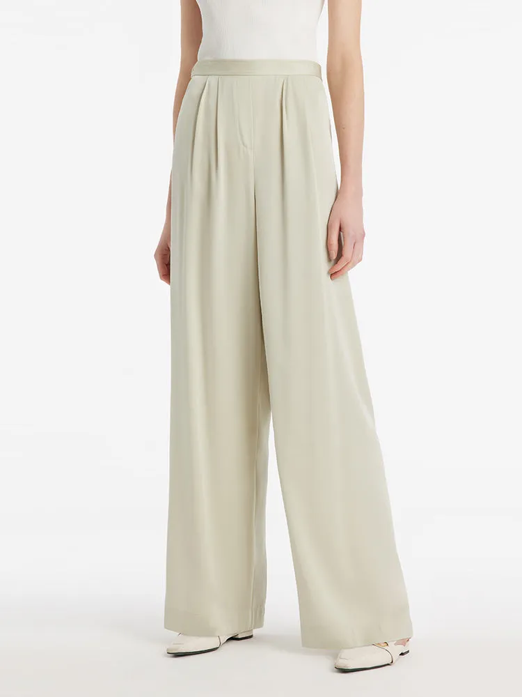 22 Momme Mulberry Silk Straight Women Pants With Elastic Waistband And Sleep Mask sold by Goelia product image thumbnail 3