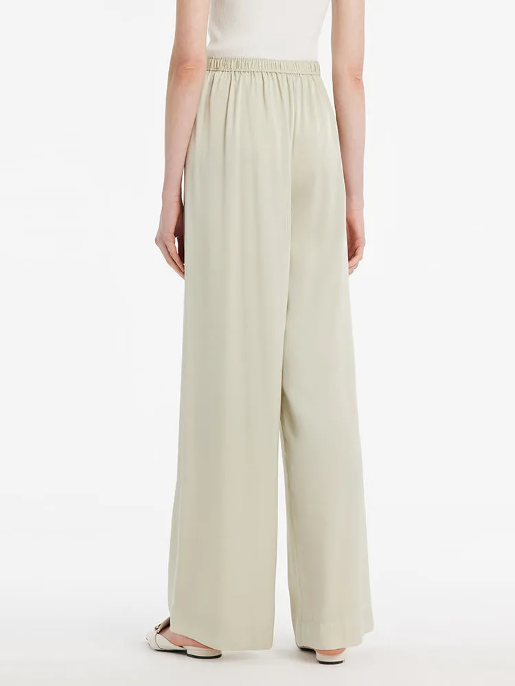 22 Momme Mulberry Silk Straight Women Pants With Elastic Waistband And Sleep Mask sold by Goelia product image thumbnail 5