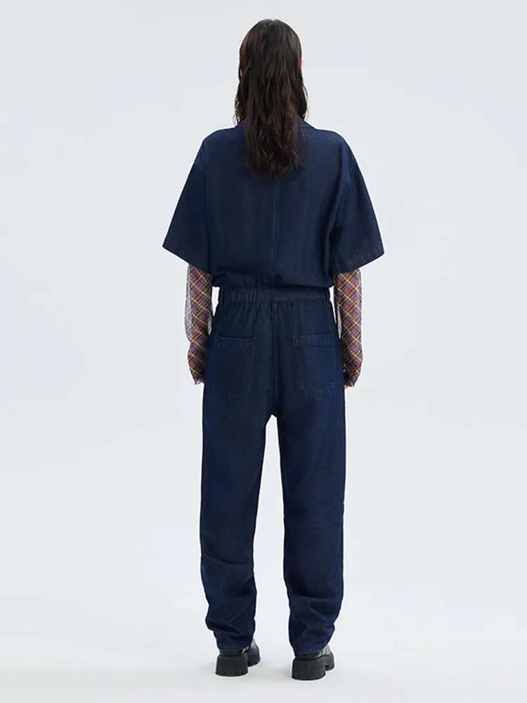 Denim Full Length Jumpsuit sold by Goelia product image thumbnail 3