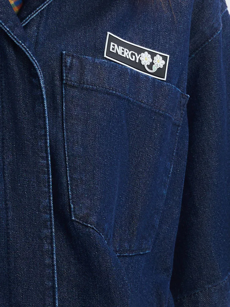 Denim Full Length Jumpsuit sold by Goelia product image thumbnail 4