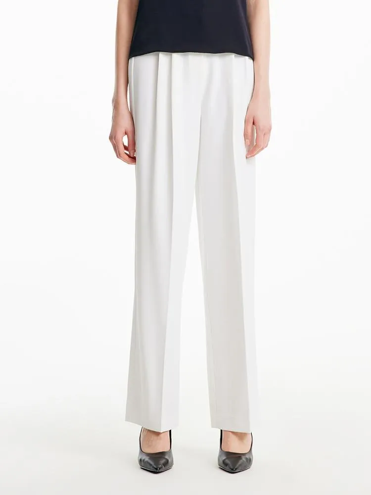 White Wide Leg Suit Pants sold by Goelia product image thumbnail 4
